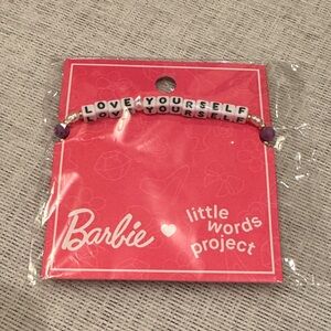 Barbie x Little Words Project Pink Love Yourself Bracelet
